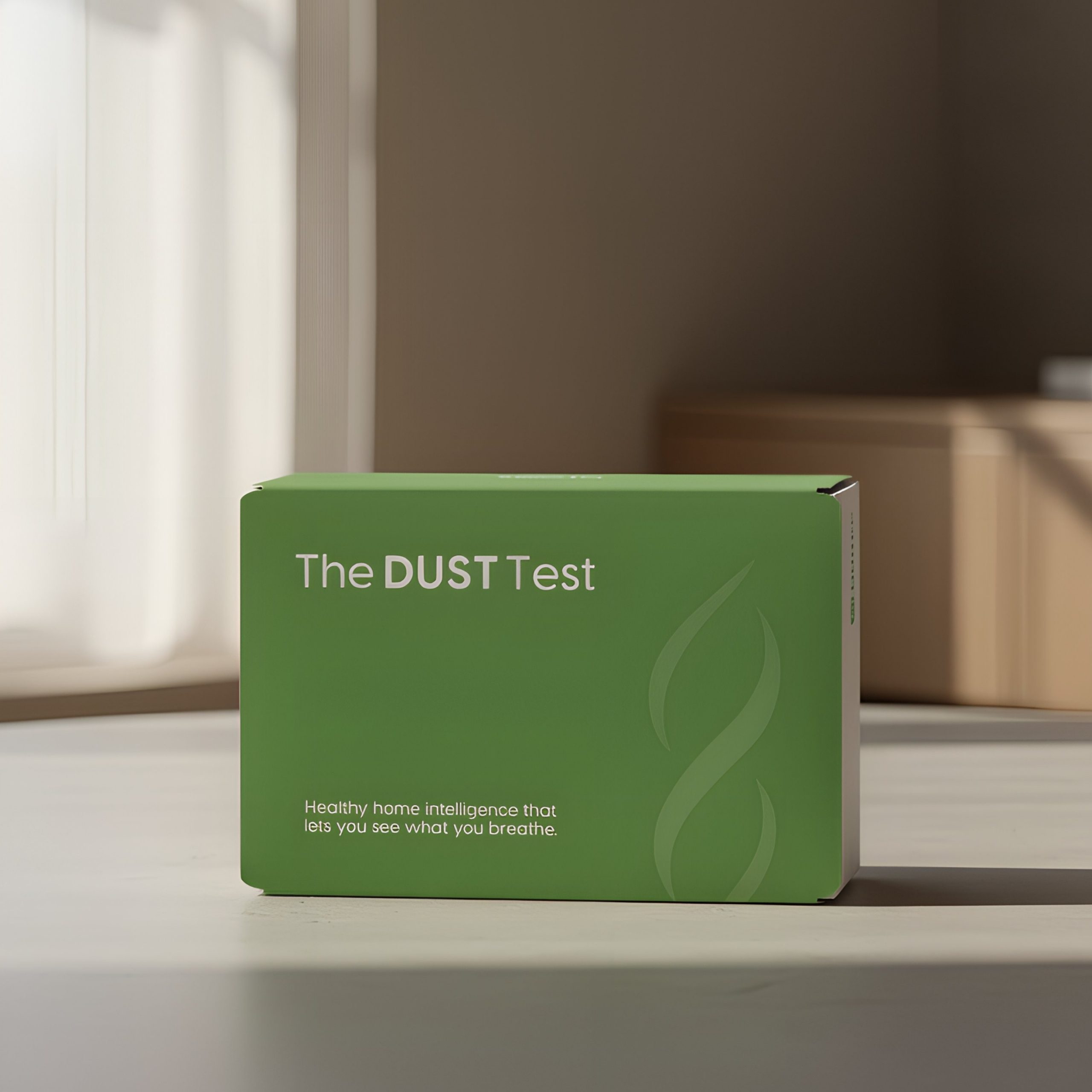 The Dust Test at-home mold testing kit box
