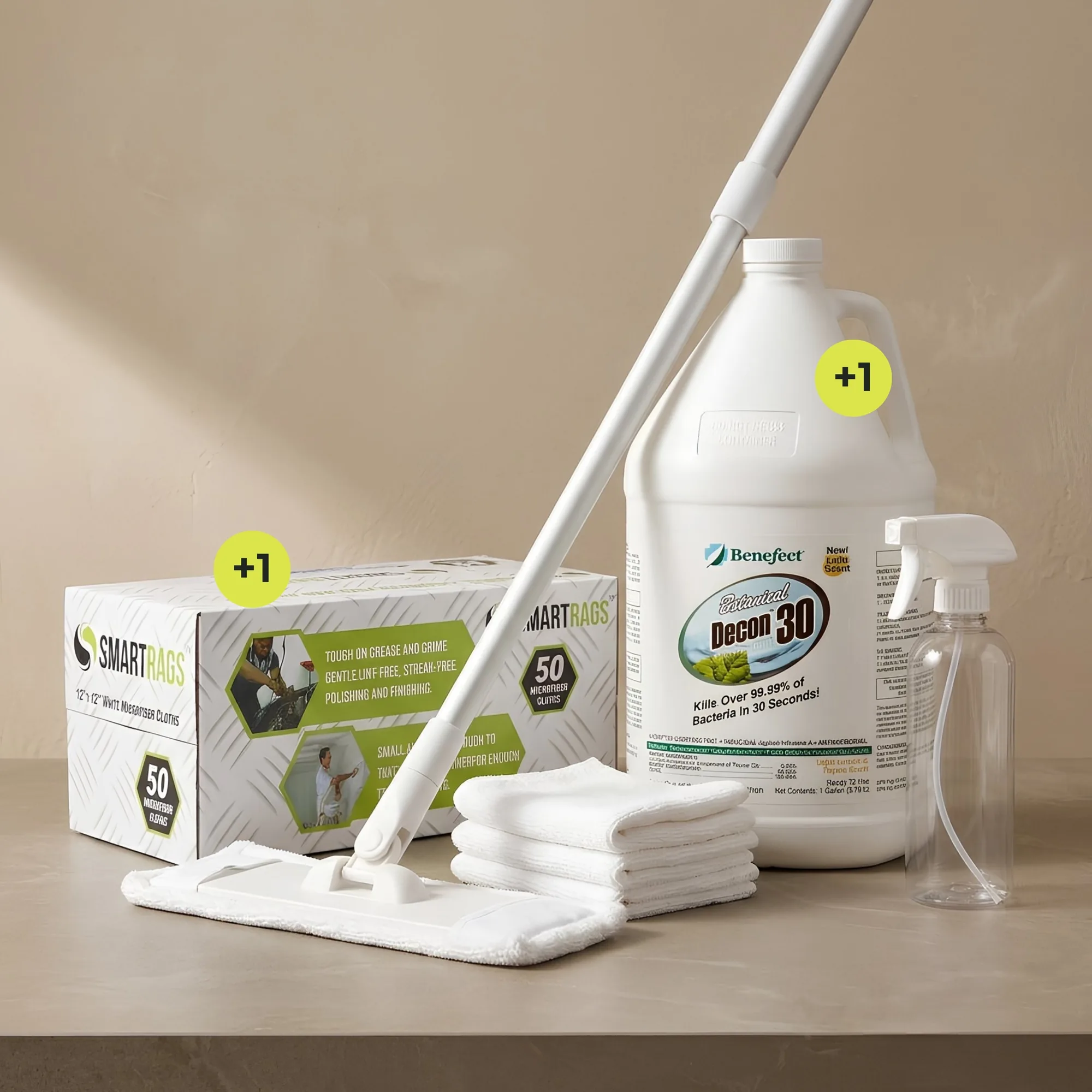 HomeCleanse Cleaning kit, Plus size, with one extra of each item