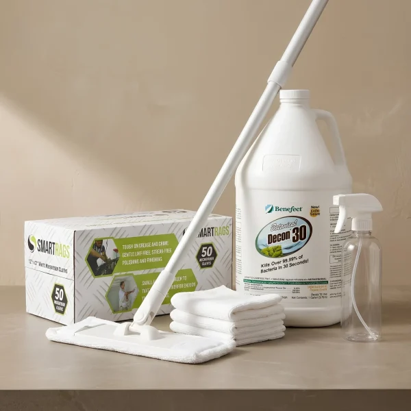 HomeCleanse Cleaning kit with mop, spray bottle and cleaning solution